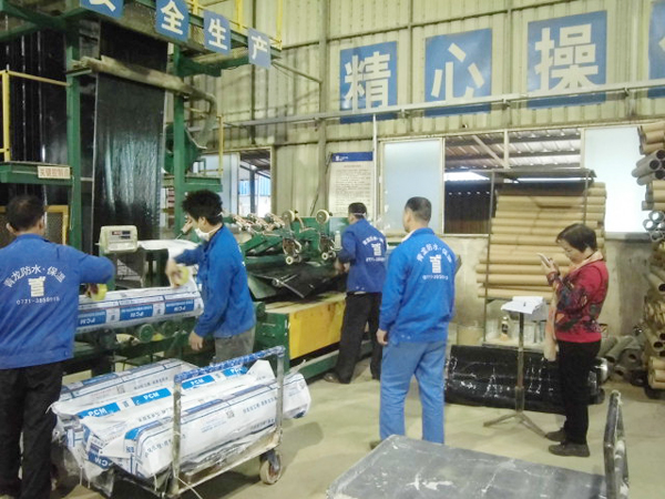 中核專家組進(jìn)行車(chē)間考察 防水材料